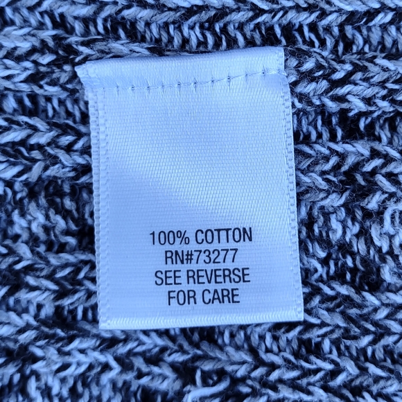 Croft & Barrow Cable Knit V Neck Pullover X-Large Space Gray - Picture 4 of 9